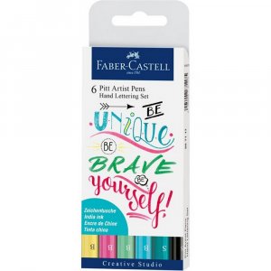 Zeichenstift Faber-Castell PITT Artist Handlettering - 6 Stifte Zeichenstift Faber-Castell PITT Artist Handlettering - 6 Stifte
