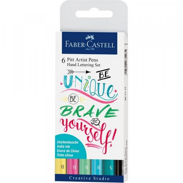 Zeichenstift Faber-Castell PITT Artist Handlettering - 6 Stifte