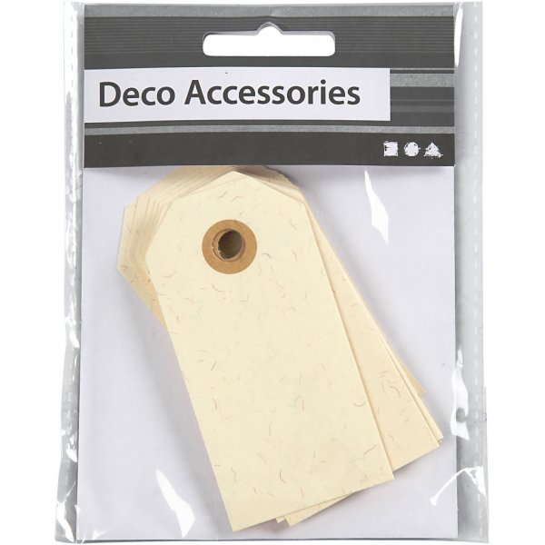 Manila-Marker - Creme - 4 x 8 cm - 20 Stk