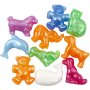 Kunststoffperlen - leuchtende Farben - glnzend - 125 ml