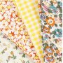 Patchworkstoff - Gelb - 4 Stk