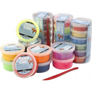 Foam Clay® - gemischte Farben - Glitzer - 28 Dosen Foam Clay® - gemischte Farben - Glitzer - 28 Dosen