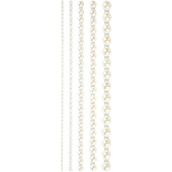 Strasssteine - wei - 2-8 mm - 140 Stk