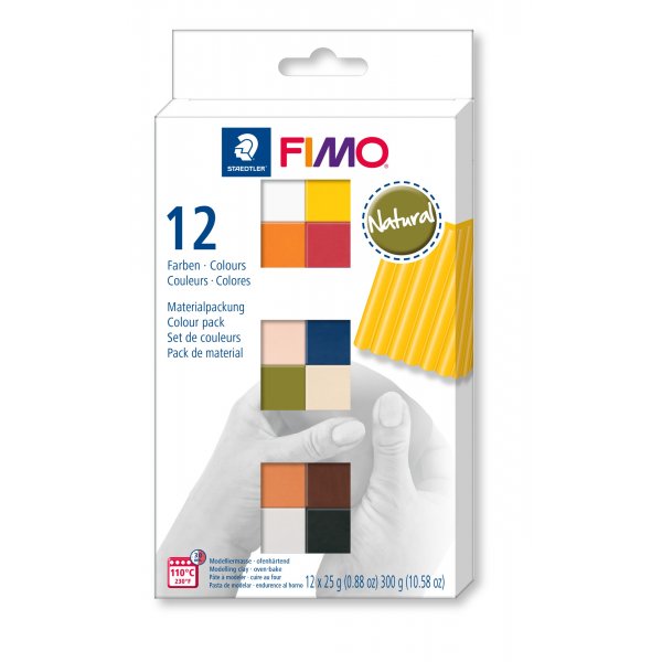 Modell Fimo Soft Set 12x1/2 - Natur