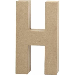 Pappbuchstabe - H - 5 cm Pappbuchstabe - H - 5 cm