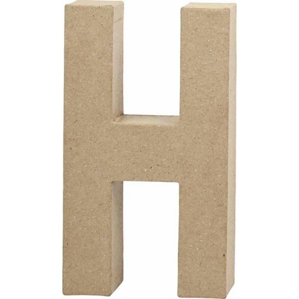 Pappbuchstabe - H - 5 cm