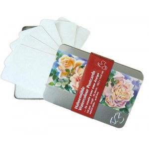 Aquarell-Postkarte in Blechdose Hahnemühle 230 g extra grobe Baumwolle - 148 x 105 mm Aquarell-Postkarte in Blechdose Hahnemühle 230 g extra grobe Baumwolle - 148 x 105 mm