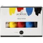 Pigment Art Acrylic - Mischfarben - Grundfarben - seidenmatt - 5 x 75 ml