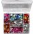 Strasssteine in Box - Blau - Rosa - Silber - Rund - Sterne - Herzen - 6+7+9+10+11+12+14+16 mm - 300 Stk