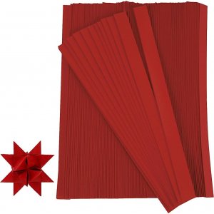 Sternstreifen - rot - Ø4,5 cm, 500 Streifen Sternstreifen - rot - Ø4,5 cm, 500 Streifen