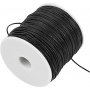 Baumwollschnur - Schwarz - 100 m - 1 mm
