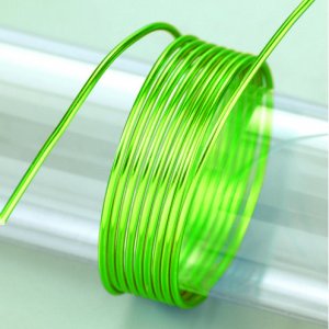 Aluminiumdraht ø 2 mm - hellgrün 5 m / ~ 42 g Aluminiumdraht ø 2 mm - hellgrün 5 m / ~ 42 g