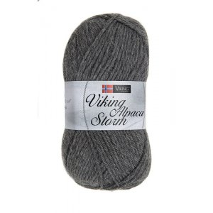 Wikingergarn Alpaca Storm 50g - Dunkelgrau (515) Wikingergarn Alpaca Storm 50g - Dunkelgrau (515)