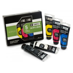 Acrylfarben-Set Campus - 5 x 100 ml Tuben Acrylfarben-Set Campus - 5 x 100 ml Tuben