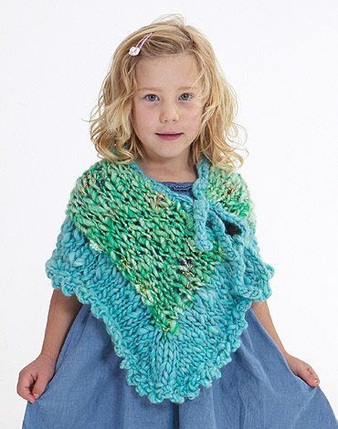 Strickanleitung - Gestrickter Poncho und Mtze