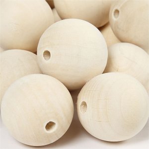 Holzperlen - Ø35 mm - 50 Stk Holzperlen - Ø35 mm - 50 Stk