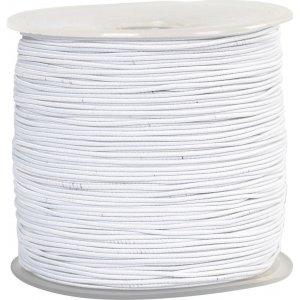 Elastische Kordel 1 mm - weiß - 250 m Elastische Kordel 1 mm - weiß - 250 m