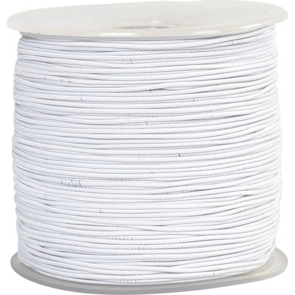 Elastische Kordel 1 mm - wei - 250 m