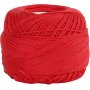 Mercerisiertes Baumwollgarn - rot - 20 g