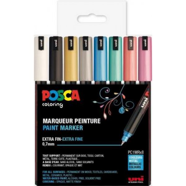 Poscaset PC-1MR Metall - 8 Stifte
