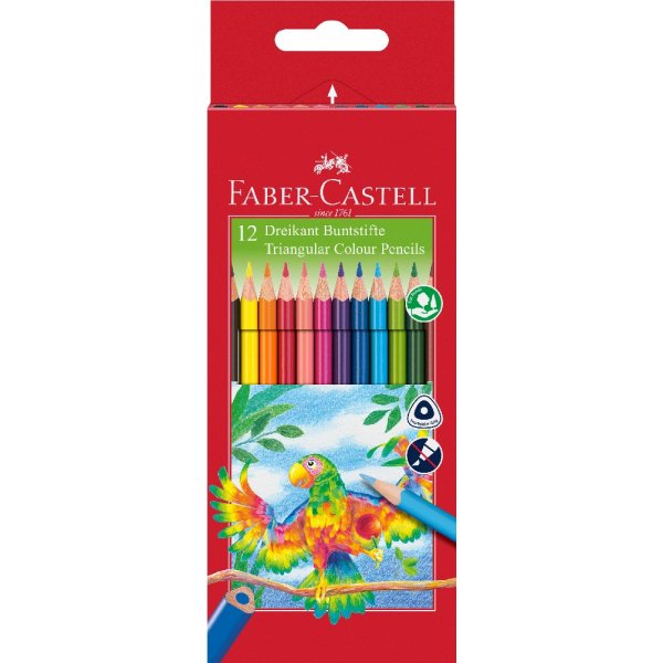 Buntstifte Dreieck - 12 Farben