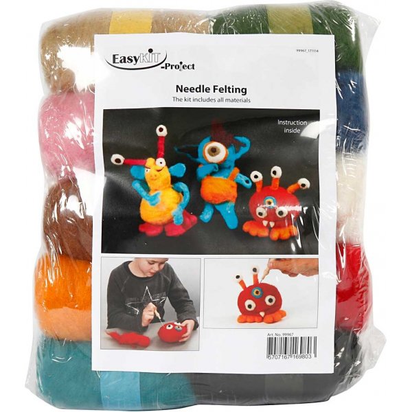 Nadelfilzen - Starterset - gemischte Farben Nadelfilzen - Starterset - gemischte Farben