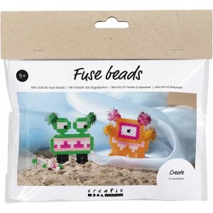 Mini DIY Kit Röhrenperlen, gemischte Farben, Monster Mini DIY Kit Röhrenperlen, gemischte Farben, Monster