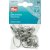Ringe mit Clips 22mm silberfarben 10 Stk