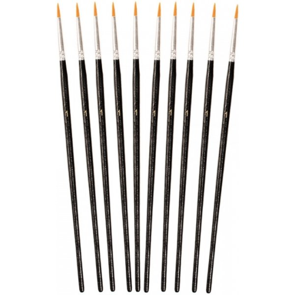 Synthetikpinsel rund Nr. 1 - 10 Stk