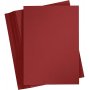 Farbiger Karton - dunkelrot - A4 - 180 g - 100 Blatt