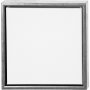 ArtistLine Leinwand mit Rahmen - Antiksilber/Wei - 34 x 34 cm
