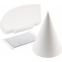 Pappkegel - wei - 50 Stk