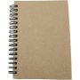 Notizbuch mit Spirale - braun - A6