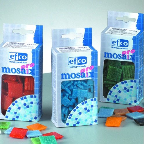 MosaixPro - Glasmosaik 10 x 10 mm - wei 200 g ~ 302 Stk.