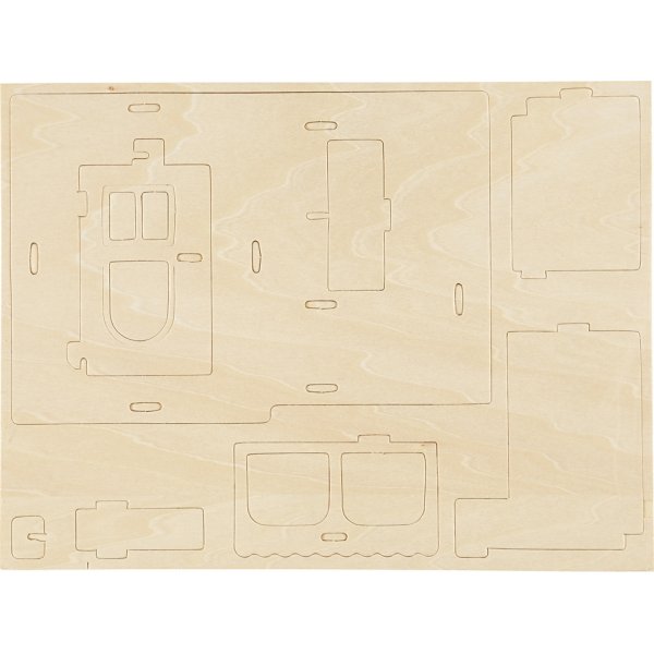 3D-Konstruktionsfigur - Haus mit Veranda 3D-Konstruktionsfigur - Haus mit Veranda