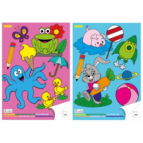 Zeichenblock A4 Sense - 30 Blatt