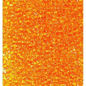 Rocailleperlen transparent - dunkelgelb Rocailleperlen transparent - dunkelgelb