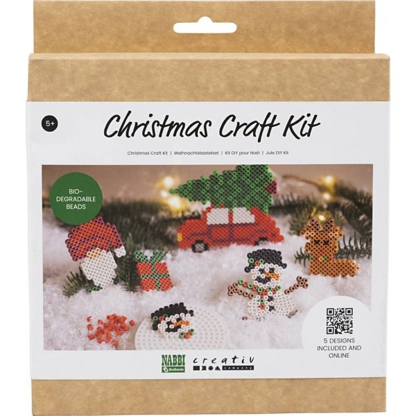 DIY Kit NABBI BioBeads - Weihnachtsauto - Rentier - Schneemann - Weihnachtsmann und Weihnachtsgeschenk