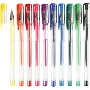 Gel-Kugelschreiber - gemischte Farben - 10 Stk Gel-Kugelschreiber - gemischte Farben - 10 Stk