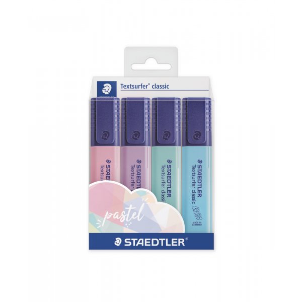 Markierstift Textsurfer Classic Pastel - 4 Stifte