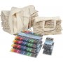 Schuh- und Textiltaschen mit Marker - gemischte Farben