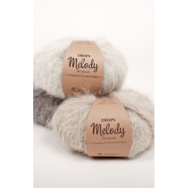 Drops Melody Garn - 50 g (Mohair-Effekt) Drops Melody Garn - 50 g (Mohair-Effekt)