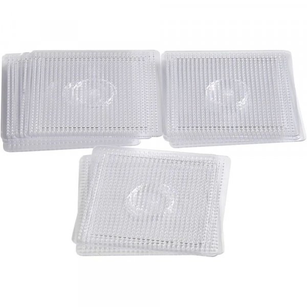 Perlenfliesen - Klar - Quadratisch - 14,5x14,5 cm - 10 Stk
