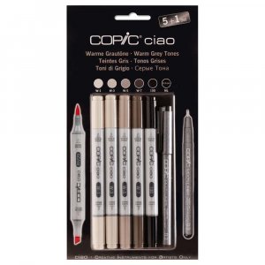 Copic Ciao 5+1 - Wam Grautöne Copic Ciao 5+1 - Wam Grautöne