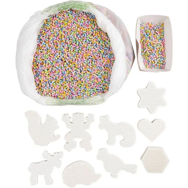 NABBI BioBeads Klassenzimmer-Set - Perlen und Perlenplatten in verschiedenen Motiven