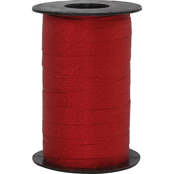 Geschenkkordel - Rot - Glitzer - 100 m