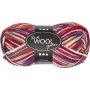 Sockenwolle - Blau/Rot-Harmonie - 50 g