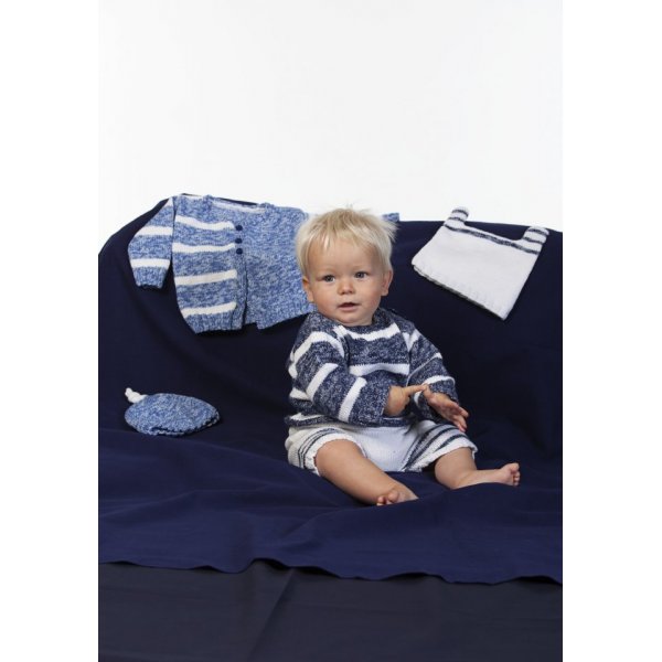 Strickmuster - Gestreifte Strickjacke, Pullover, Hose und Mäuse Strickmuster - Gestreifte Strickjacke, Pullover, Hose und Mäuse