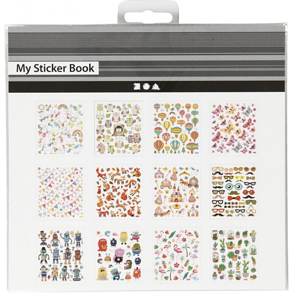 Heft mit Aufklebern - ganzjhrig - 12 Blatt