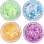 Glitzer-Ton, schillernde Farben 4x5 ml